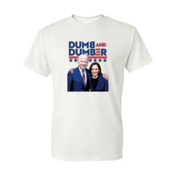 Hand Crafted Other - NWOT Dumb & Dumber Biden Harris Republican Political Novelty Graphic Tee Shirt
